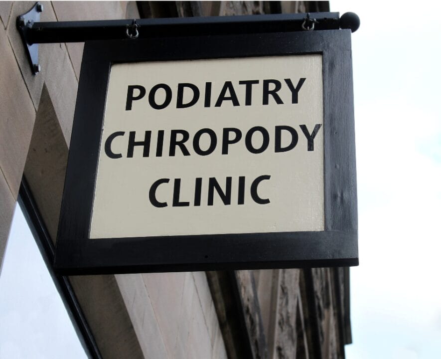 Podiatry-Clinic-sign - Gio Silanesu Coaching Gio Silanesu Coaching client, Podiatry Clinic