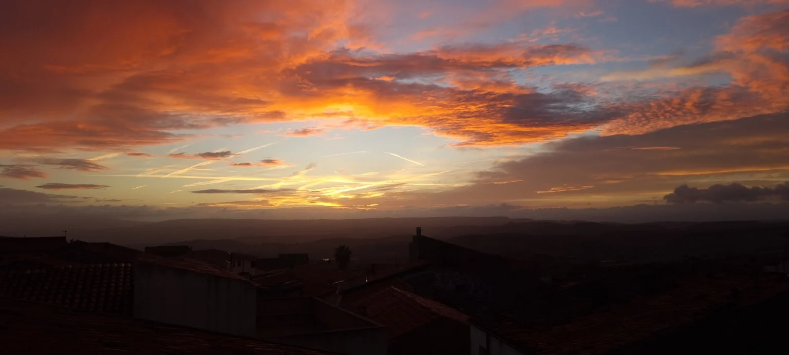 The last light of the day